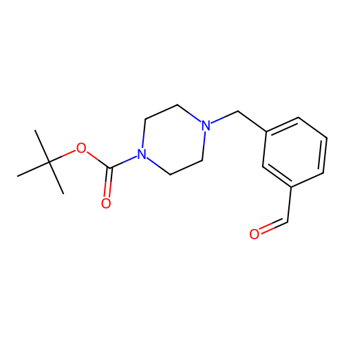 Tert-butyl 4-(3-formylbenzyl)piperazine-1-carboxylate structure