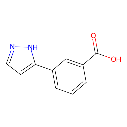 3-(1H-pyrazol-3-yl)benzoic acid structure