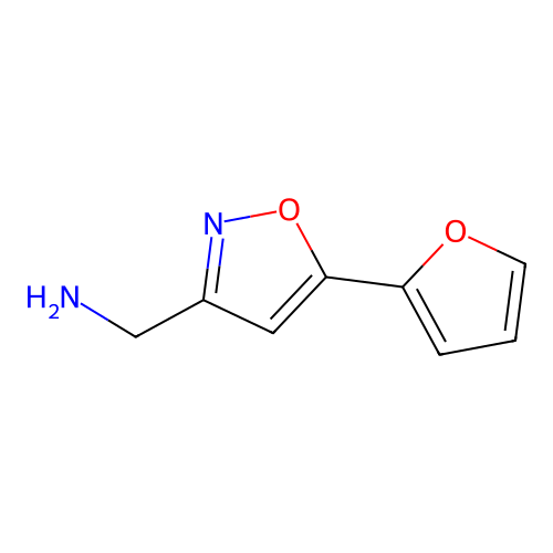 5-(2-Furanyl)-3-isoxazolemethanamine structure