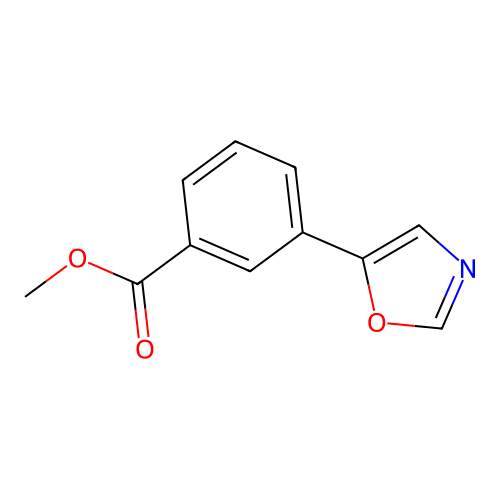 Methyl 3-(1,3-oxazol-5-yl)benzoate structure