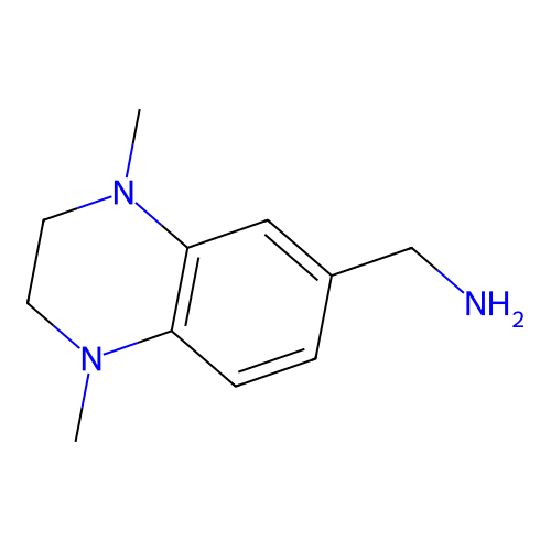 (1,4-Dimethyl-1,2,3,4-tetrahydroquinoxalin-6-yl)methylamine structure