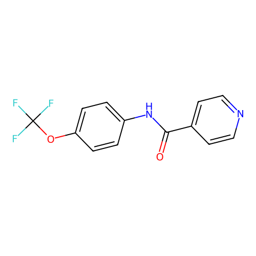 N-[4-(trifluoromethoxy)phenyl]isonicotinamide structure