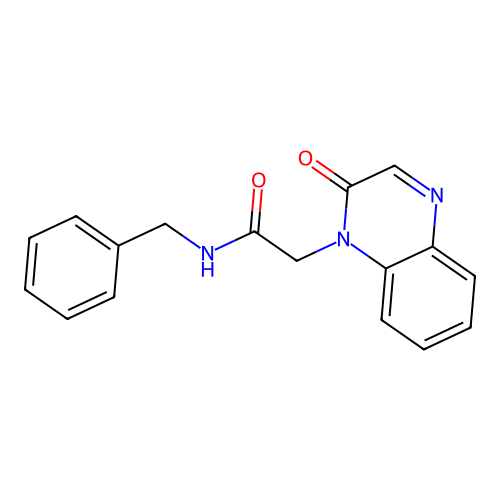 N-benzyl-2-(2-oxoquinoxalin-1(2H)-yl)acetamide structure