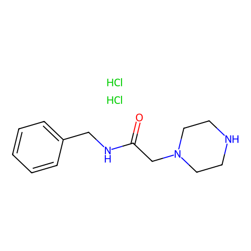 N-Benzyl-2-(piperazin-1-yl)acetamide--hydrogen chloride (1/2) structure