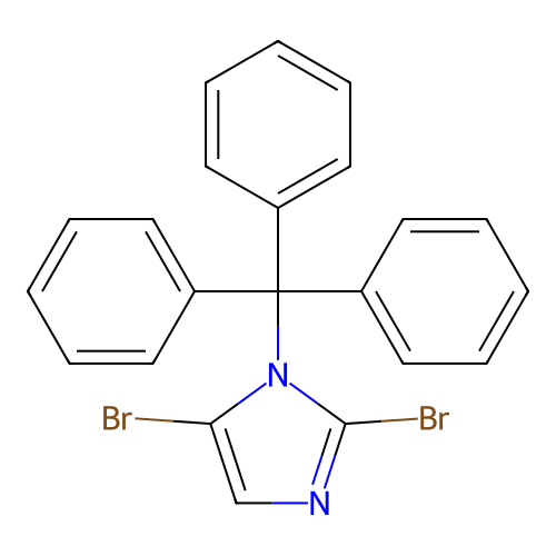 2,5-Dibromo-1-tritylimidazole structure