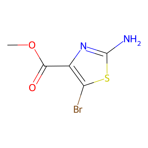 Methyl 2-amino-5-bromo-1,3-thiazole-4-carboxylate structure