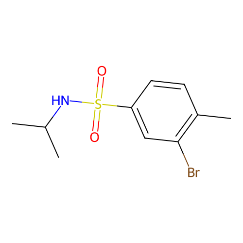 N-Isopropyl 3-bromo-4-methylbenzenesulfonamide structure