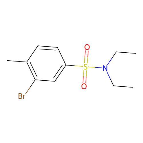 N,N-Diethyl 3-bromo-4-methylbenzenesulfonamide structure