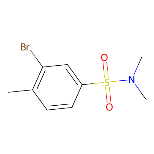 N,N-Dimethyl 3-bromo-4-methylbenzenesulfonamide structure