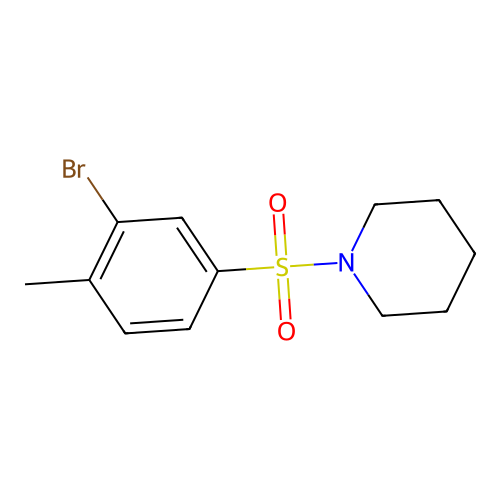 1-(3-Bromo-4-methylphenylsulfonyl)piperidine structure