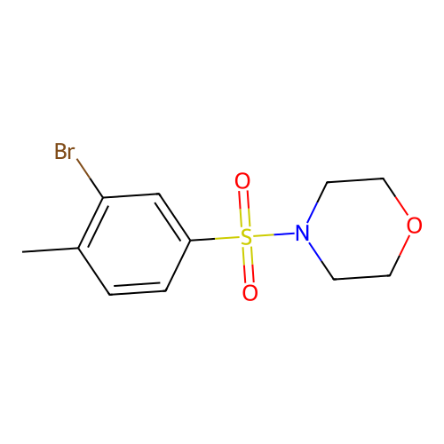 4-((3-Bromo-4-methylphenyl)sulfonyl)morpholine structure