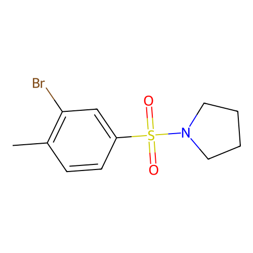 1-(3-Bromo-4-methylphenylsulfonyl)pyrrolidine structure