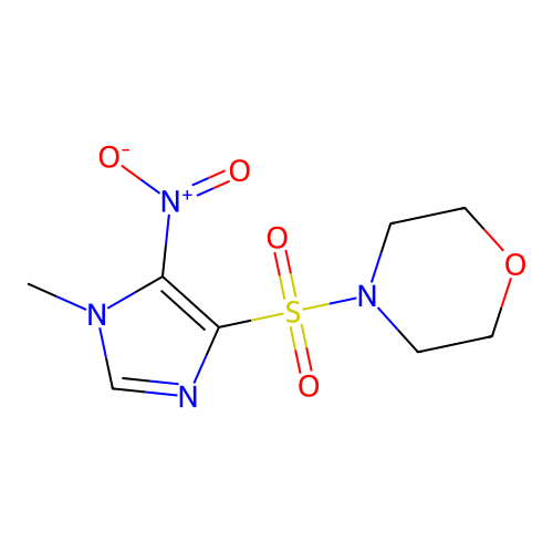 4-(1-Methyl-5-nitro-1H-imidazole-4-sulfonyl)morpholine structure