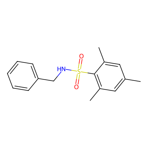 N-苄基-2,4,6-三甲基苯磺酰胺 structure