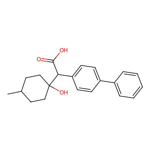 alpha-biphenylaceticacid,cis- structure