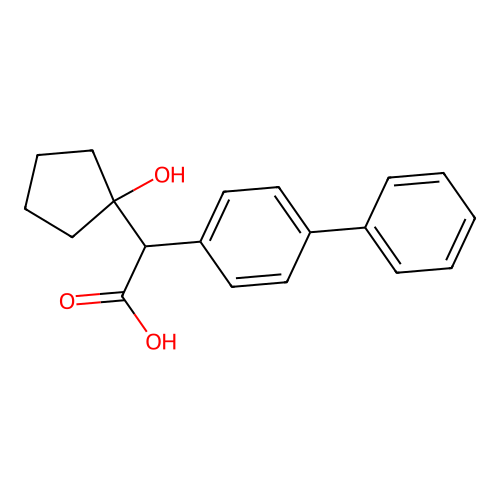 alpha-biphenylaceticacid, - structure