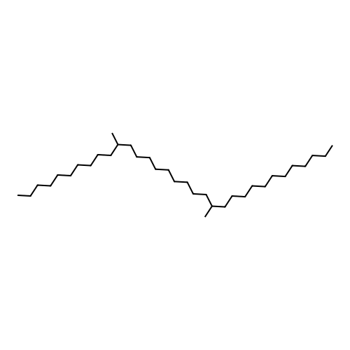 11,21-Dimethyltritriacontane structure