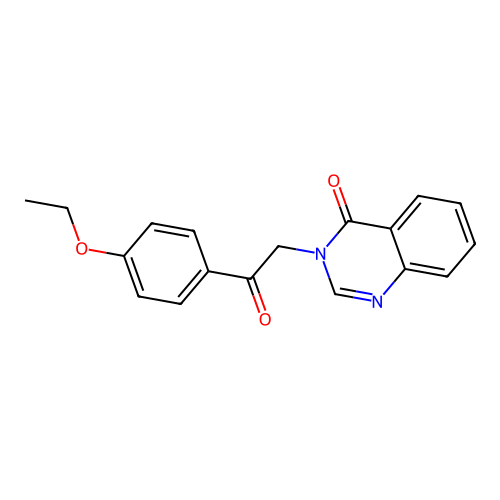 3-[2-(4-Ethoxyphenyl)-2-oxoethyl]quinazolin-4-one structure