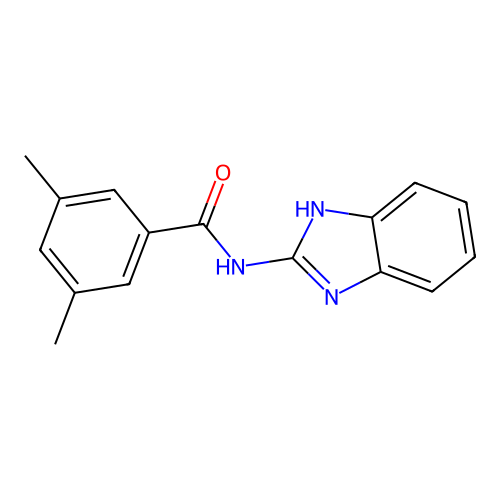 N-(1H-benzimidazol-2-yl)-3,5-dimethylbenzamide structure
