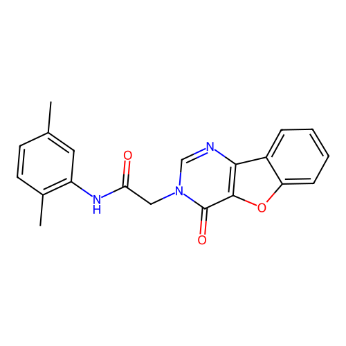 N-(2,5-dimethylphenyl)-2-(4-oxo[1]benzofuro[3,2-d]pyrimidin-3(4H)-yl)acetamide structure