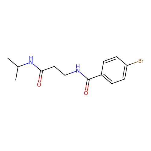 4-Bromo-N-(3-(isopropylamino)-3-oxopropyl)benzamide structure