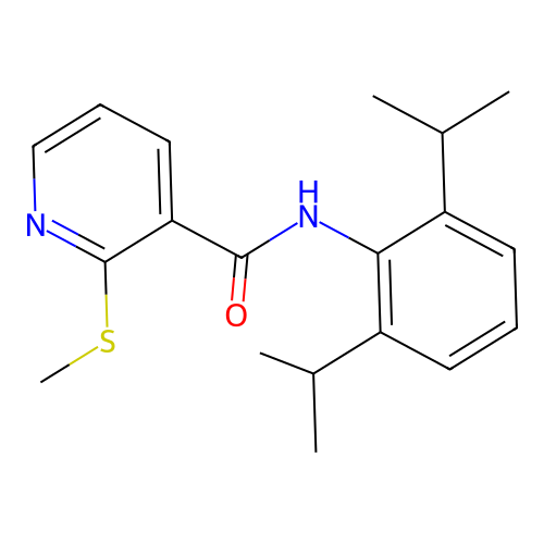 N-(2,6-Diisopropylphenyl)-2-(methylthio)nicotinamide structure