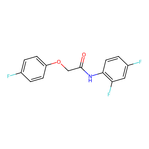 N-(2,4-difluorophenyl)-2-(4-fluorophenoxy)acetamide structure