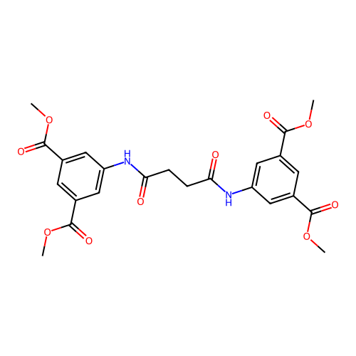 Tetramethyl 5,5'-((1,4-dioxo-1,4-butanediyl)diimino)bisisophthalate structure