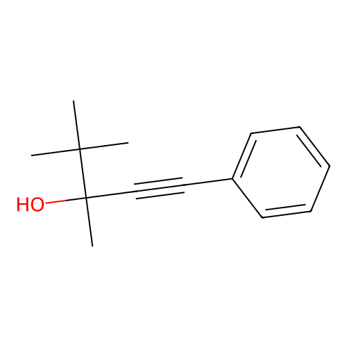 3,4,4-Trimethyl-1-phenylpent-1-yn-3-ol structure