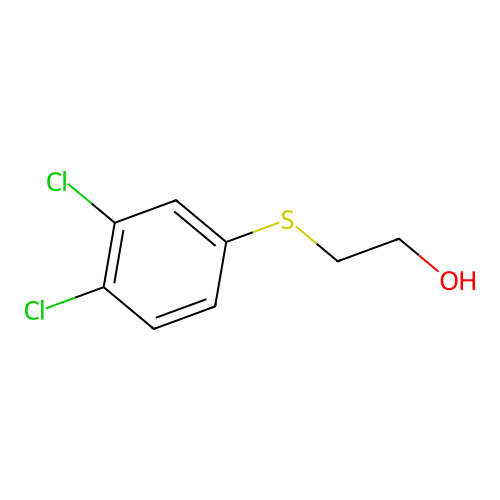 3,4-Dichlorophenylthioethanol structure