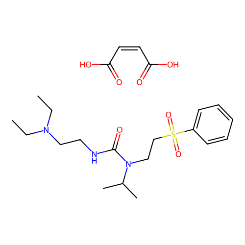 Suricainide maleate structure
