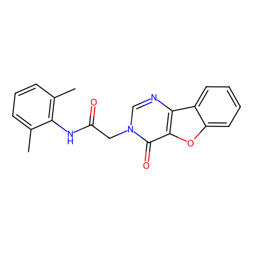 N-(2,6-dimethylphenyl)-2-(4-oxo-[1]benzofuro[3,2-d]pyrimidin-3-yl)acetamide structure