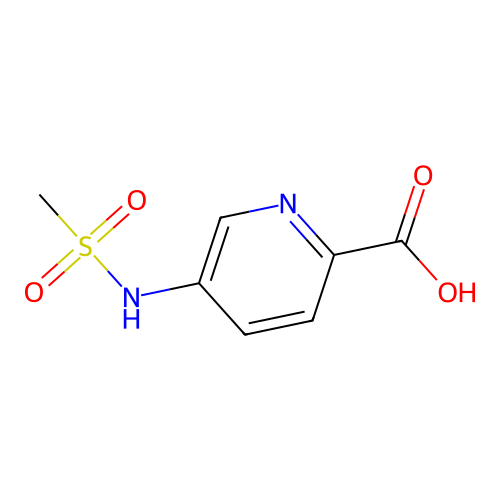 5-Methanesulfonamidopyridine-2-carboxylic acid structure