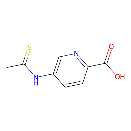 5-(Ethanethioylamino)pyridine-2-carboxylic acid structure