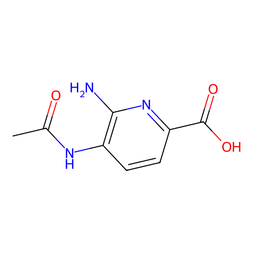 6-Amino-5-acetamidopyridine-2-carboxylic acid structure