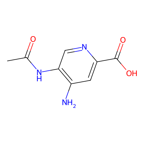 4-Amino-5-acetamidopyridine-2-carboxylic acid structure