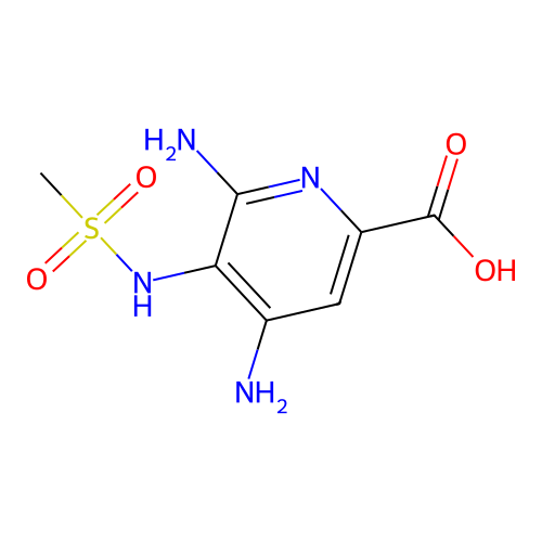 4,6-Diamino-5-(methanesulfonamido)pyridine-2-carboxylic acid structure
