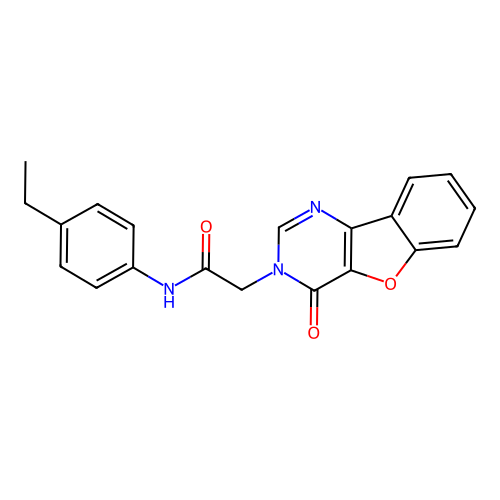 N-(4-ethylphenyl)-2-(4-oxobenzofuro[3,2-d]pyrimidin-3(4H)-yl)acetamide structure