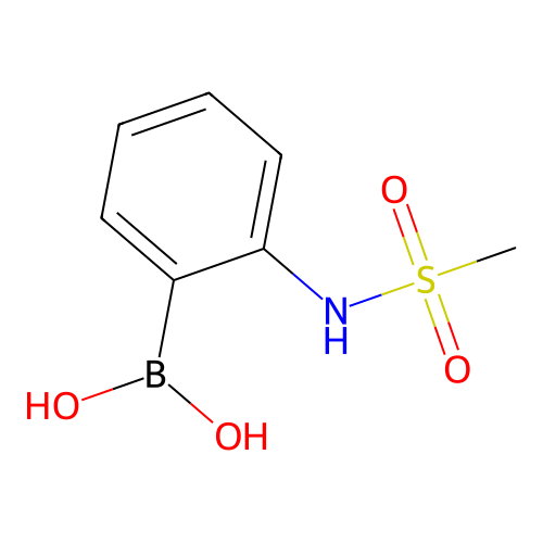B-(2-((Methylsulfonyl)amino)phenyl)boronic acid structure
