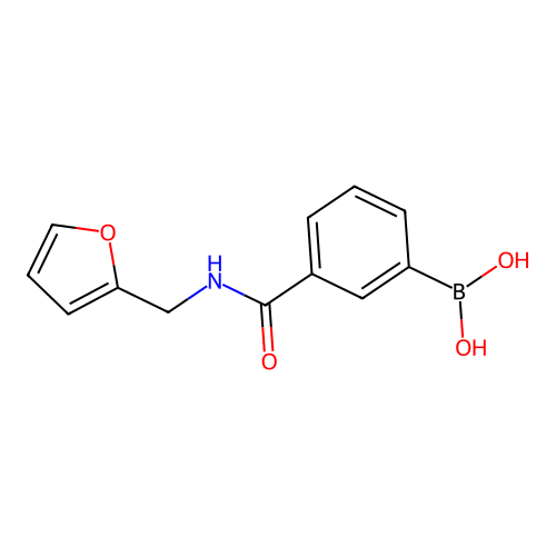 3-(Furfurylaminocarbonyl)phenylboronic acid structure