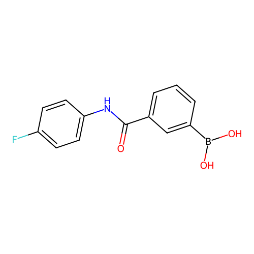3-((4-Fluorophenyl)aminocarbonyl)benzeneboronic acid structure
