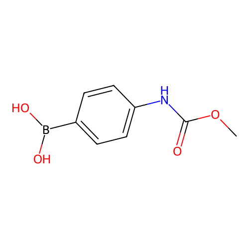 4-(Methoxycarbonylamino)benzeneboronic acid structure
