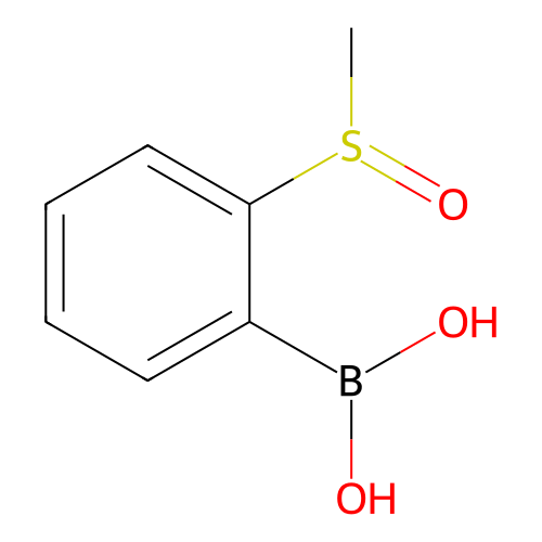 2-(Methylsulfinyl)phenylboronic acid structure
