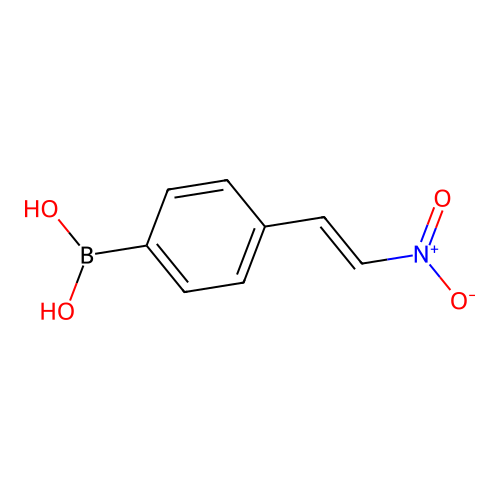 trans-4-(beta-Nitrovinyl)benzeneboronic acid structure