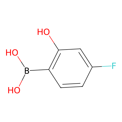 (4-Fluoro-2-hydroxy)phenylboronic acid structure