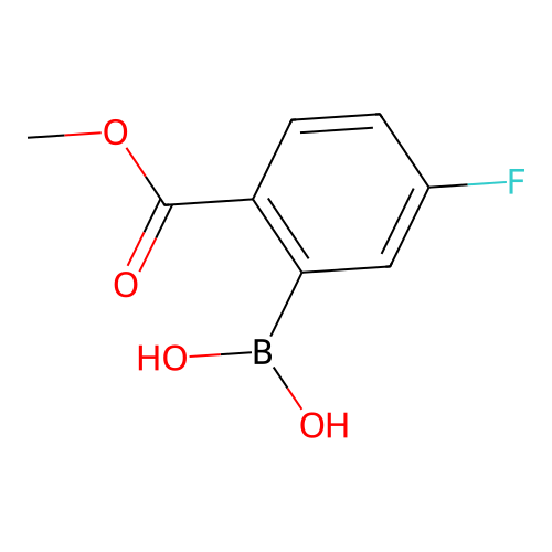 5-Fluoro-2-methoxycarbonylphenylboronic acid structure