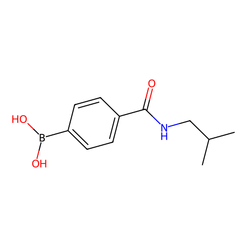 4-(Isobutylaminocarbonyl)phenylboronic acid structure