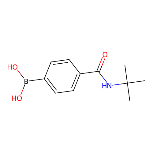 (4-(tert-Butylcarbamoyl)phenyl)boronic acid structure