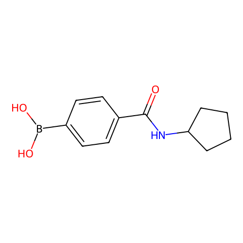 (4-(Cyclopentylcarbamoyl)phenyl)boronic acid structure