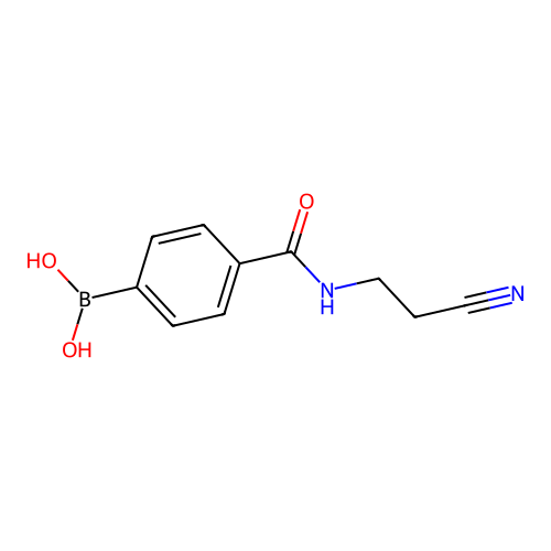 4-(2-Cyanoethylaminocarbonyl)benzeneboronic acid structure